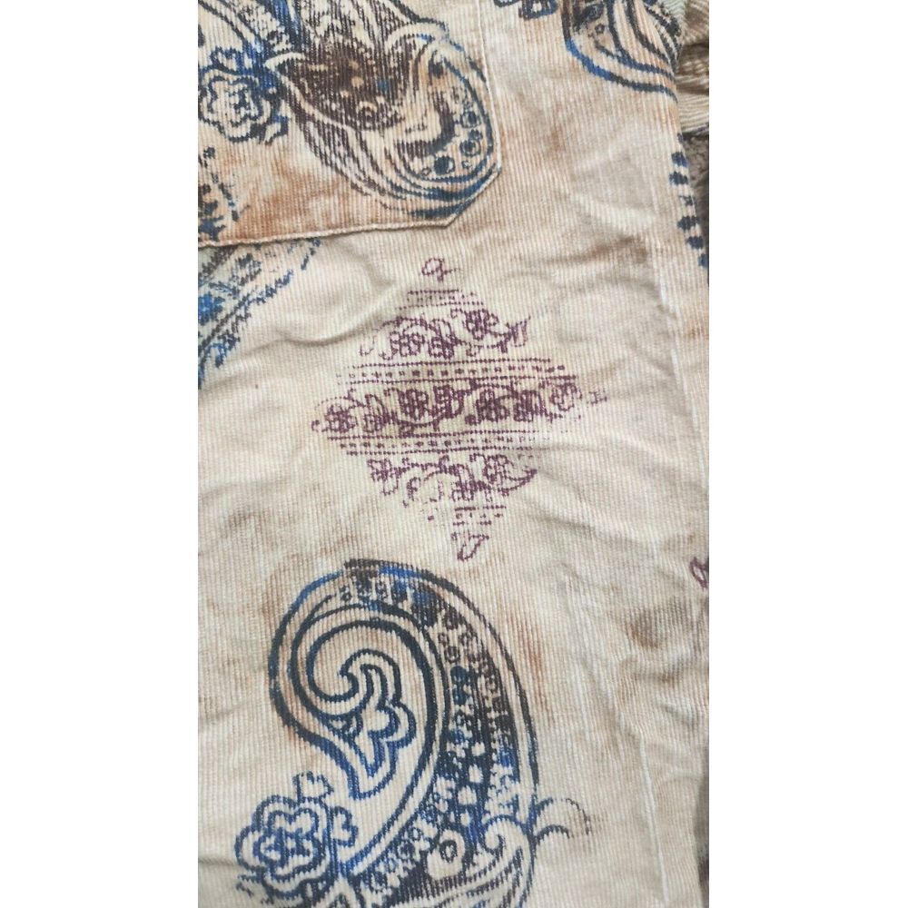 The Territory Ahead Multi/Paisley Corduroy Button Front Shirt Men's Large - Picture 10 of 14